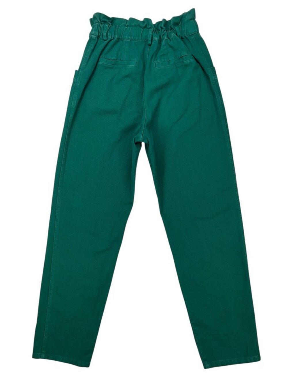 Sea New York Denim Metta Pant 6 Green Paperbag Waist Tapered High Rise Fall - Picture 12 of 13